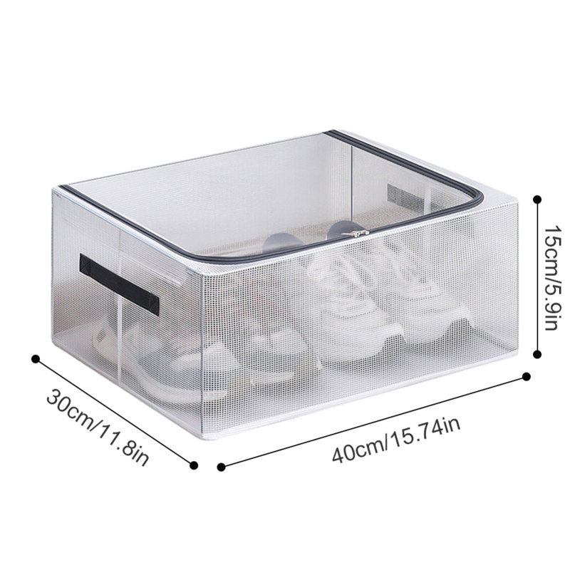 8 Pair Stackable Shoe Storage Box