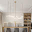Lustre linéaire moderne pour îlot de cuisine à DEL - 59 po