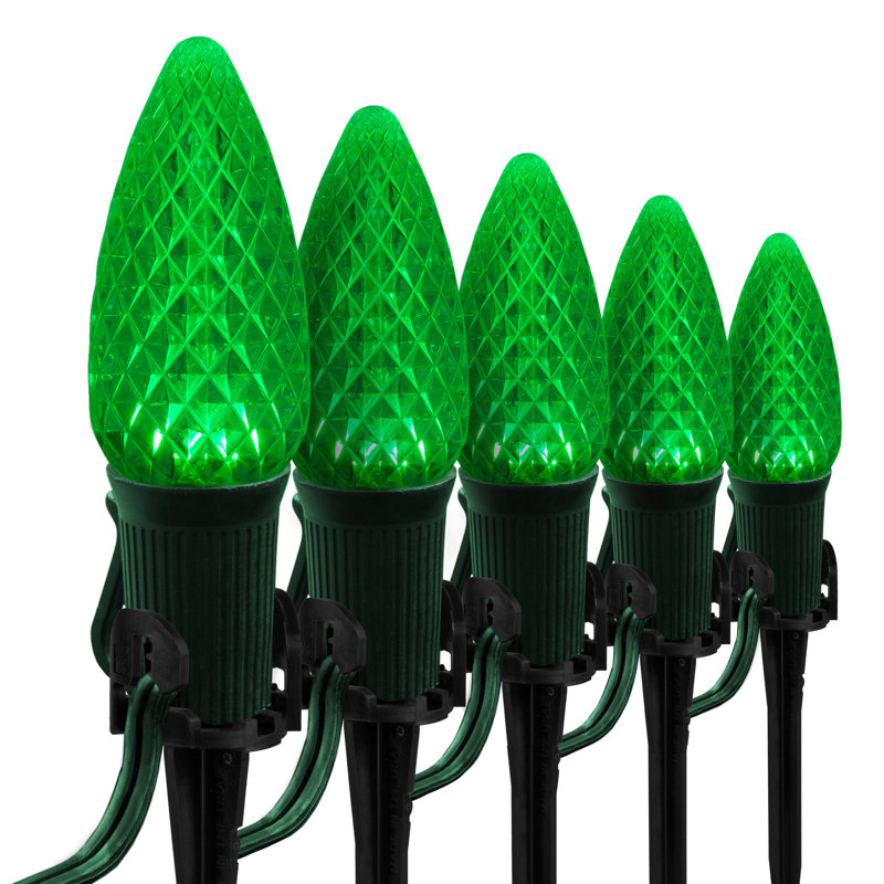C9 OptiCore LED Shatterproof Luminary & Pathway Lights, 100 feet, Green