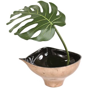 Single Silk Philodendron Leaf Floor Foliage Plant in Pot