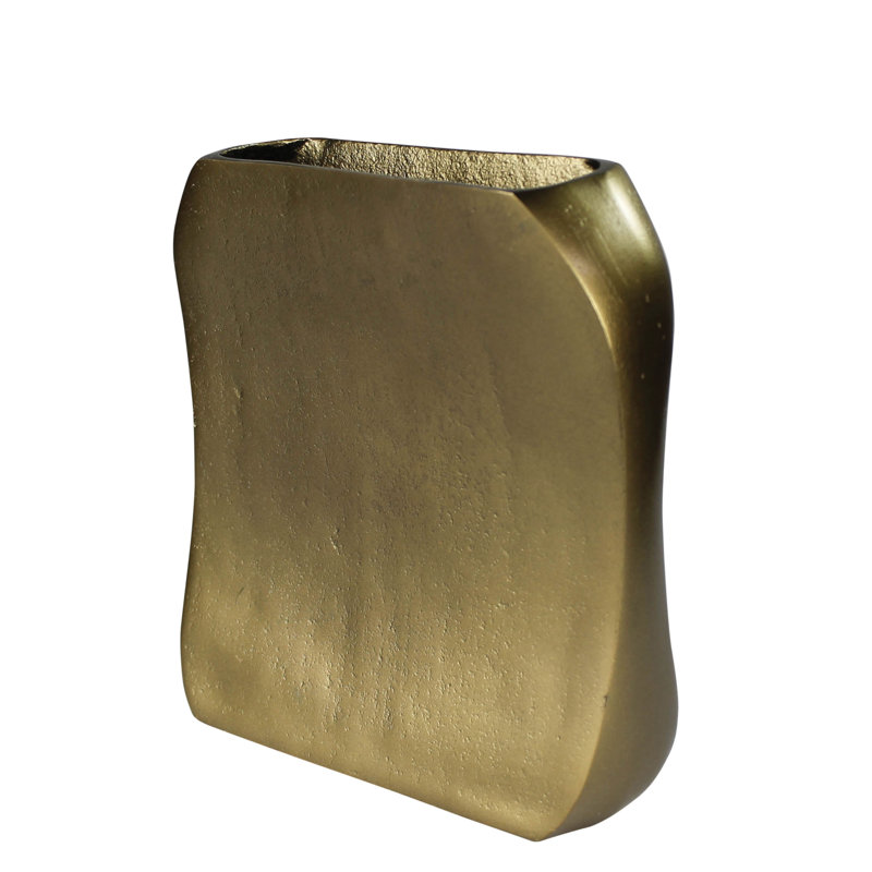 Vase de table en laiton Damyen, H 7,5 po x l 2 po x P 6,5 po