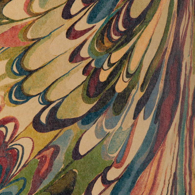 Barwick Taplow Abstract Pulp Blend Border, Berry/Moss