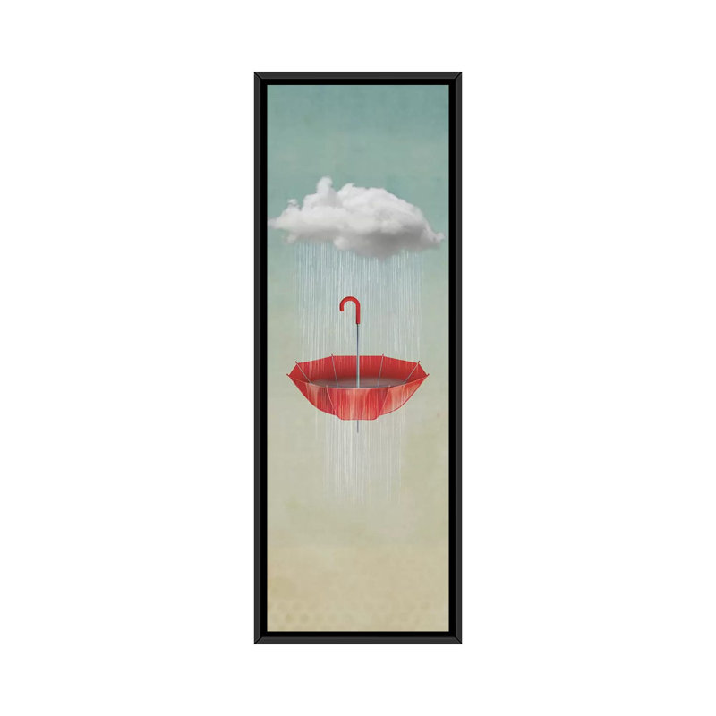 «The Umbrella Runneth over I», impression sur toile, H 36 po x l 12 po x P 1,5 po, Toile avec cadre noir
