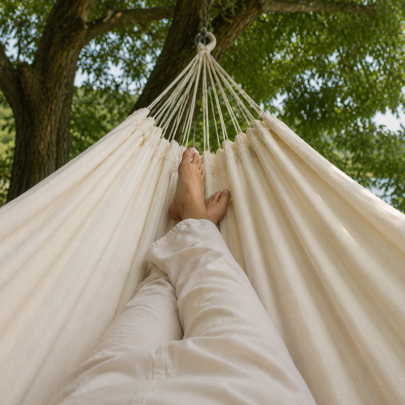 Barbados Double Hammock, Natural