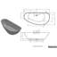 1750mm x 750mm Standard Acrylic Bathtub