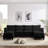 6-piece U-shaped upholstered sectional sofa-1755174000