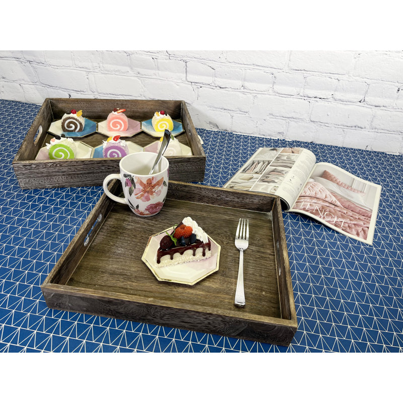 Dubai Wood Tray - Set of 2