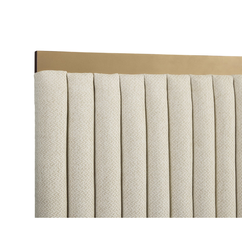 TARRANT Solid Wood Bed, Ivory