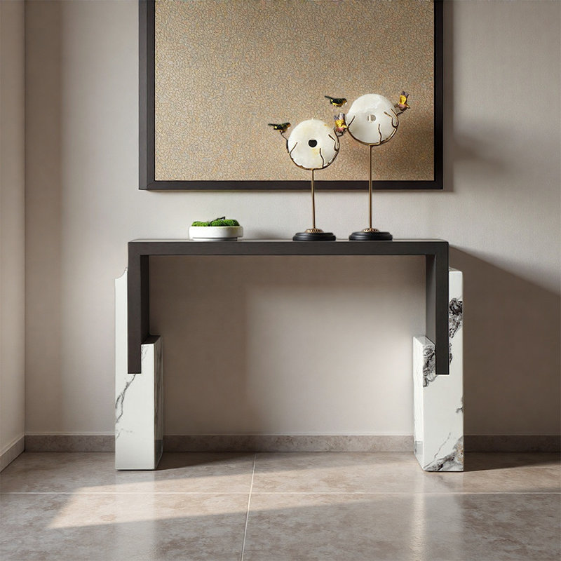 Console en frêne, H 30,71 po x l 47,24 po x P 13,78 po