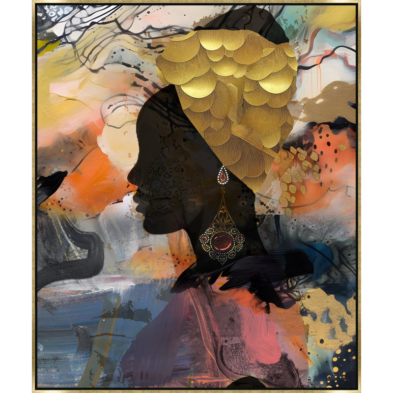 Golden Goddess, Image Brush Gel, 30.5" H x 25.5" W, No Mat