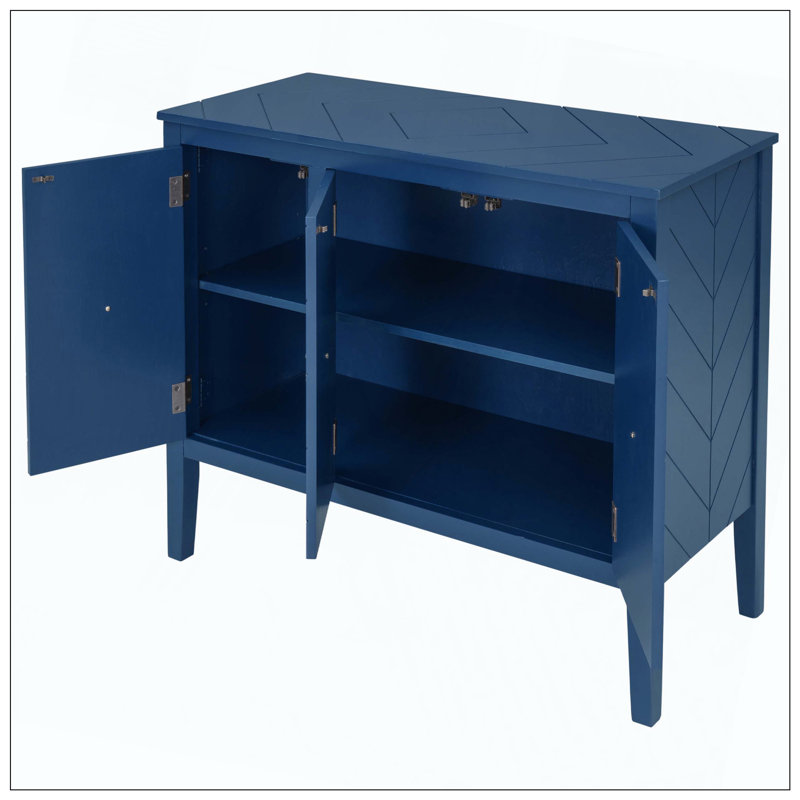 Sideboard Cabinet for Living Room, Navy Blue