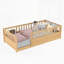 Lit de plancher avec tête de lit-961724678-961724673