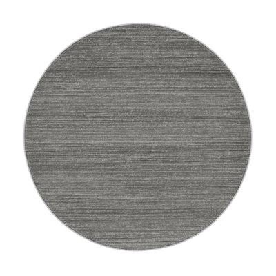 Solid Gray Indoor and Outdoor Area Rug