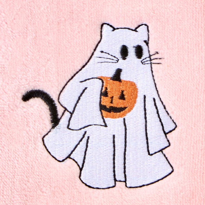 GHOST CAT EMBELLISHED HAND-PINK