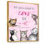 Carte pour les amateurs de chat - Peinture sur toile-67359329-67359315