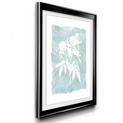 Silhouette Botanique III - Estampe botanique vintage, encadrée sous verre acrylique, décoration murale pour salon et salle à manger