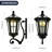 Solar Wall Light Outdoor Classic Black