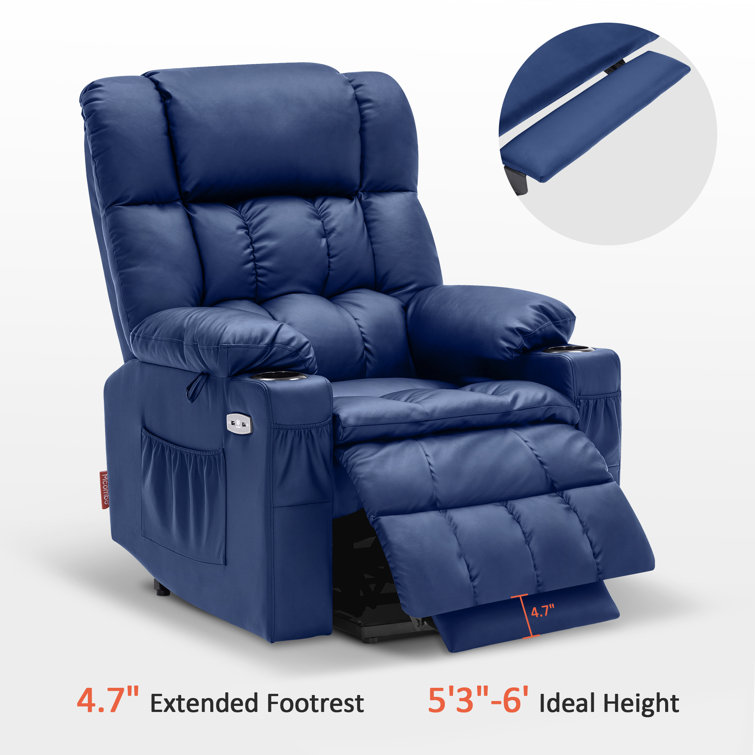 Mcombo Electric Power Lift Recliner Chair with Extended Footrest