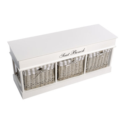 Vanceboro Polyester Blend Upholstered Storage Bench