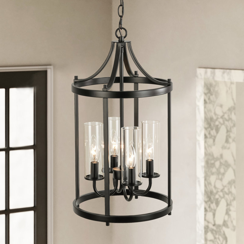 Lustre cylindrique moderne à 4 lumières Sparklet