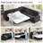  105" Oversized L-Shaped Sectional Sleeper Sofa, 3-in-1 Convertible Pull-Out Sofa Bed with Storage & High Resilience Mattress, Chenille Gray-1445399449