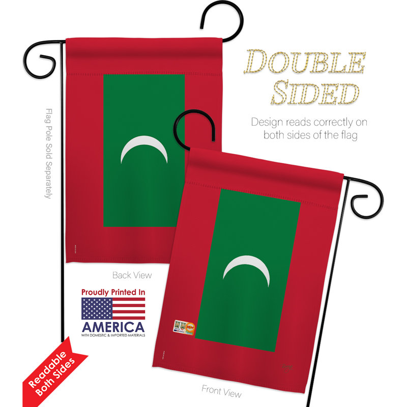 Double Sided 18.5'' H x 13'' W Polyester Flag Set