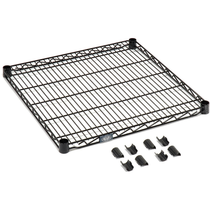 Étagère en fil de fer époxyde noir stotfold, H 1,75 po x l 36 po x P 24 po