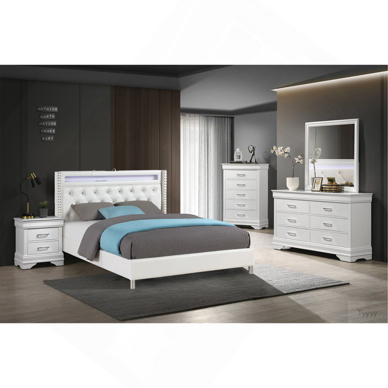 Commode de luxe avec commode blanche 1Pc