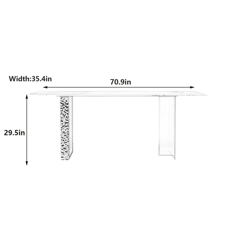 Fairlie, H 29,5 po x L 70,9 po x l 35,4 po