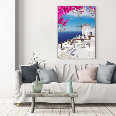 Santorini Greece - Wrapped Canvas Print