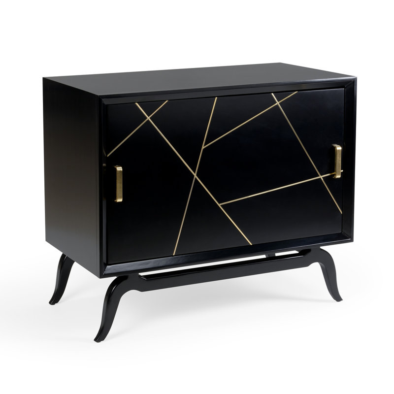 Sinatra Solid Wood Accent Cabinet