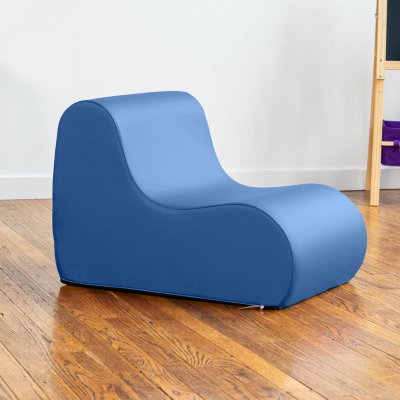 Chaise de classe Midtown - assise souple - 3 tailles - housse en vinyle de qualité supérieure, Bleu royal