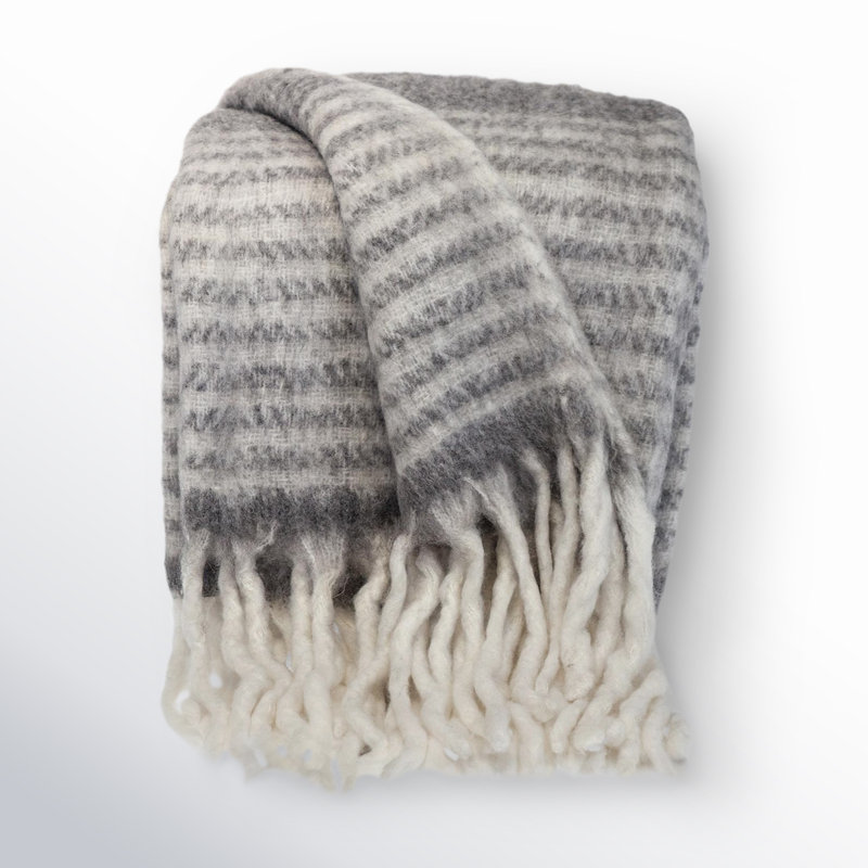 Ixia Throw Blanket, Gray