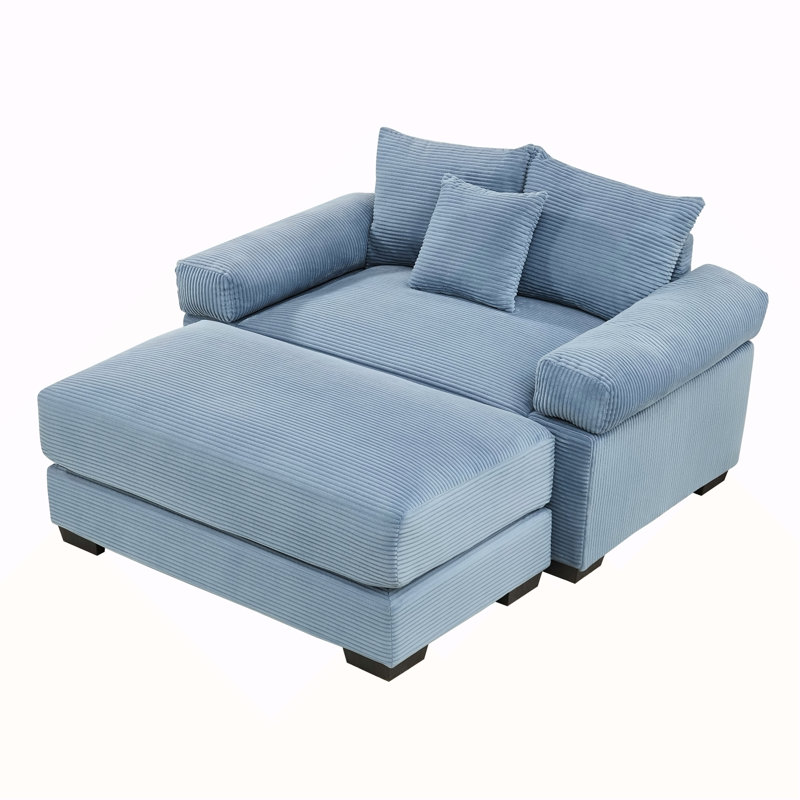 Canapé modulaire surdimensionné 54,3 po Cloud, Bleu