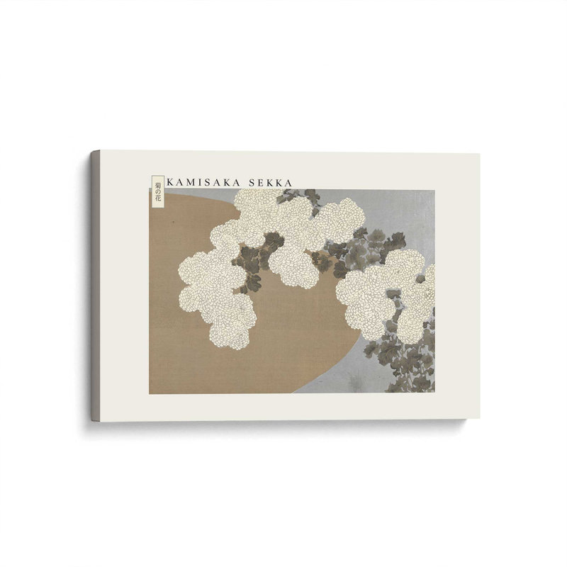 Chrysanthèmes de Kamisaka Sekka, H 12 po x l 18 po, Toile tendue, Ne s’applique pas
