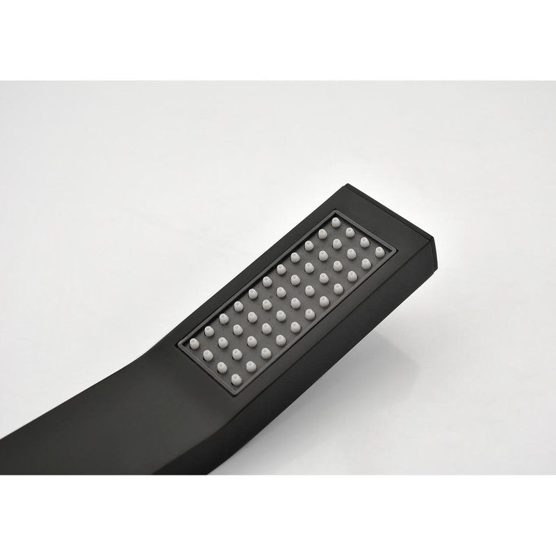 10" Rain Shower Head Wall Mount - Matte Black, Construction With Brass & Stainless Steel, Air Injection For Stronger And Even Flow, Relaxing Bath System Black Finish, Steel Material, Strong ,