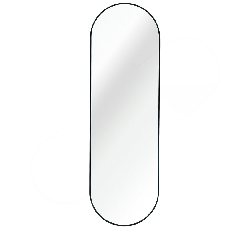 63 x 20IN Pill Shaped Full Lenghth Mirror or Bathroom mirror, Black