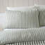 Brushed Stripe Cotton Reversible Duvet Cover Set-114782141-114782142