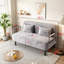 Chaise convertible polyvalente avec dossier réglable et coussin pour la maison et le bureau