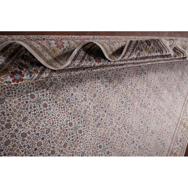 Tapis turc ivoire traditionnel 10x13