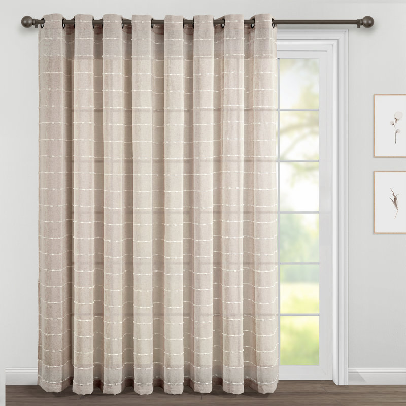 Sheer Curtain Single Panel, Neutral
