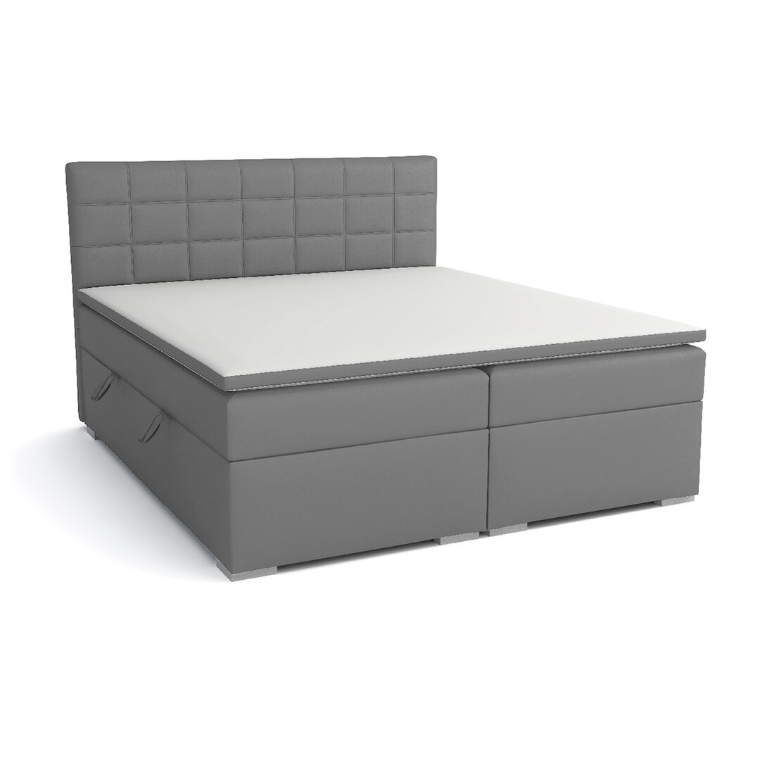 Boxspringbett Arramine Mit Topper und Stauraum