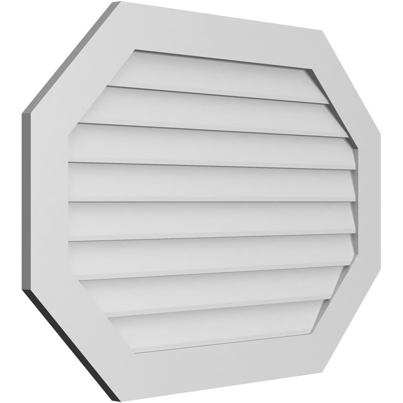 Évent horizontal gondole allongé en surface octogonal Signature, H 30 po x l 42 po x P 1 po