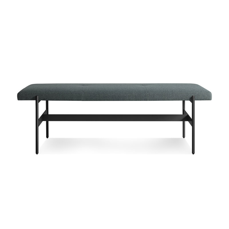 Banc de salle à manger Daybench, H 17 po x l 55 po x P 19 po, Manteau Maharam en persil / Oblivion