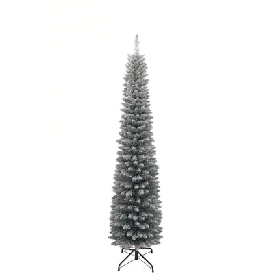 FROSTED WOODLANDER SPRUCE - Artificial Slim Christmas Tree