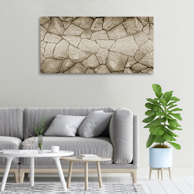 Stone Wall - Wrapped Canvas Print