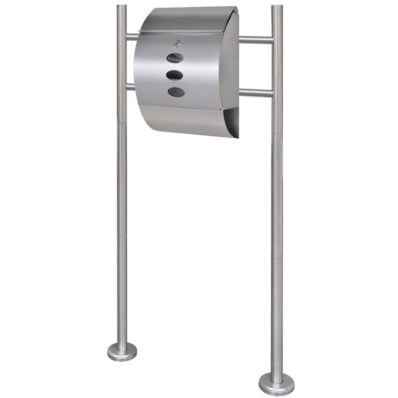 Steel Post Mounted Post Box