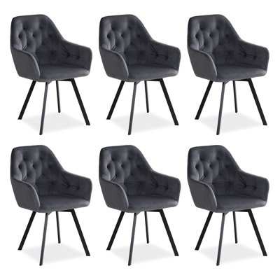 Strauch 44cm H Upholstered Solid Backrest Dining Chair