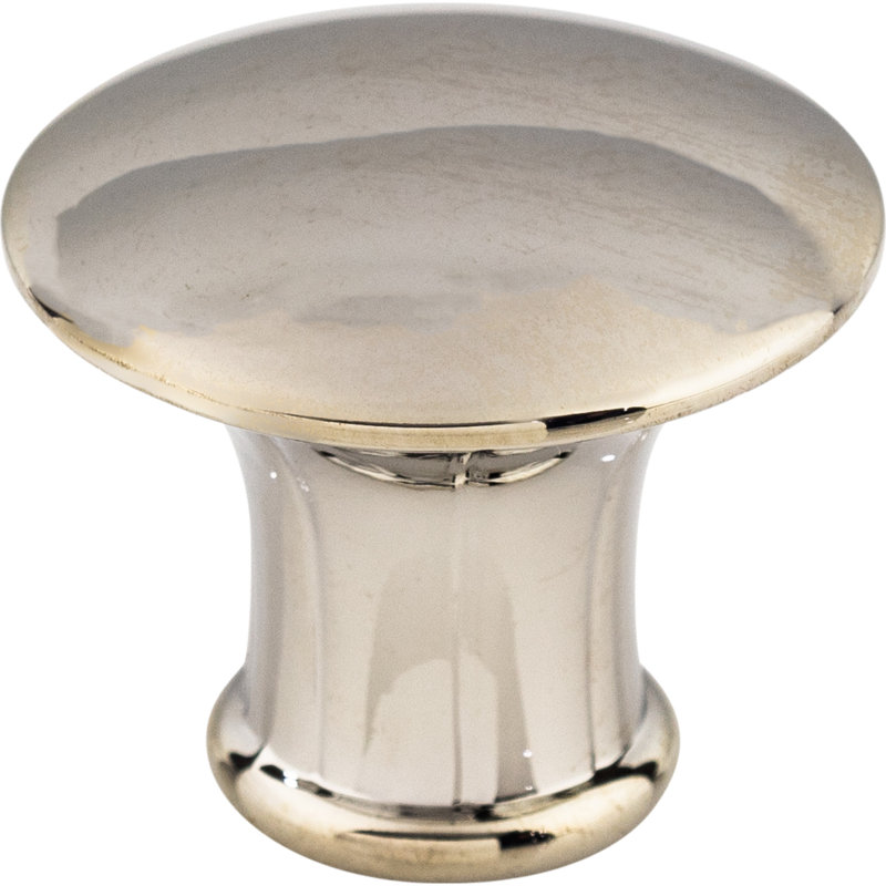 Lund 1 1/4" Diameter Round Knob, Polished Nickel