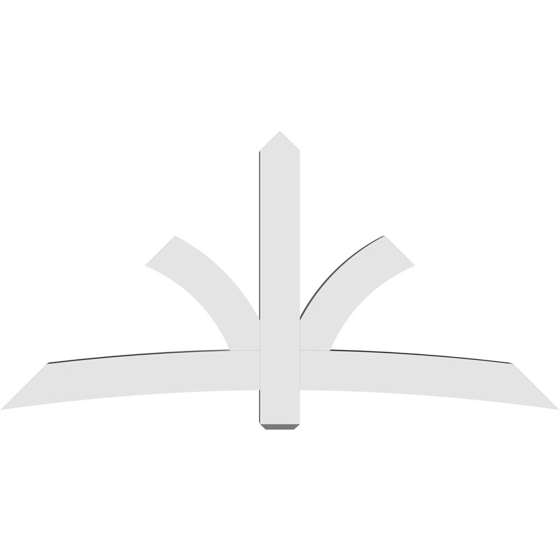 Support pour pignon Davenport, H 42 po x l 84 po (pas: 12/12), P 6 po x F 6 po, PVC